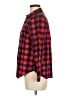 Zara Basic Plaid Red Long Sleeve Button-Down Shirt Size M - photo 5