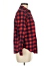Zara Basic Plaid Red Long Sleeve Button-Down Shirt Size M - photo 4