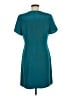 Talbots 100% Silk Solid Teal Casual Dress Size 8 - photo 2