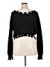 Romwe 100% Polyester Black Pullover Sweater Size XL - photo 2