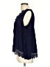 Jolt 100% Rayon Blue Long Sleeve Blouse Size L - photo 5