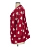 Grace & Emma Hearts Burgundy Red Pullover Sweater Size XL - photo 5