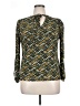 By Design Argyle Green Long Sleeve Blouse Size XL - photo 1