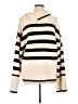 GOELIA Stripes Ivory Pullover Sweater Size L - photo 1