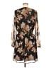 Daniel Rainn 100% Polyester Print Brown Casual Dress Size M (estimated) - photo 2