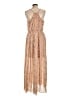 Bar III 100% Polyester Paisley Tan Casual Dress Size L - photo 2