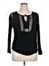 Joseph A. 100% Viscose Black Long Sleeve Blouse Size XL - photo 1