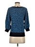 Ann Taylor Animal Print Blue Pullover Sweater Size S - photo 2