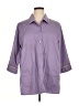 Koret Purple 3/4 Sleeve Button-Down Shirt Size 18 - photo 1
