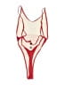 Unbranded Solid Red One Piece Swimsuit Size S - photo 2