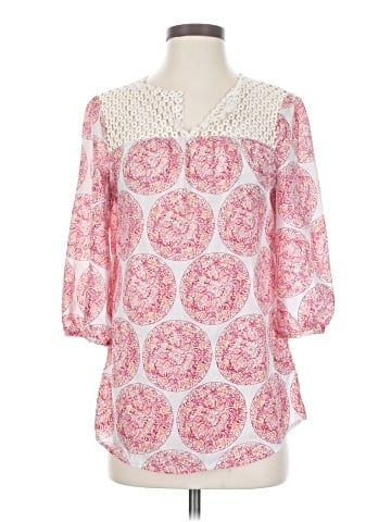 Calypso St. Barth For Target 3/4 Sleeve Silk Top (view 1)