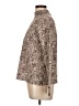 Lands' End 100% Cotton Animal Print Brown Long Sleeve Blouse Size 10 - photo 5