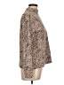 Lands' End 100% Cotton Animal Print Brown Long Sleeve Blouse Size 10 - photo 4