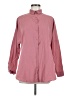 Big Dart Solid Pink Long Sleeve Button-Down Shirt Size 12 - photo 1