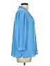 Investments 100% Polyester Blue 3/4 Sleeve Blouse Size L - photo 4