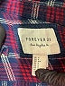 Forever 21 Plaid Burgundy Long Sleeve Button-Down Shirt Size S - photo 7