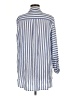 Chico's 100% Lyocell Stripes Blue 3/4 Sleeve Button-Down Shirt Size Med (1) - photo 2