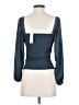 J.Crew 100% Polyester Blue 3/4 Sleeve Blouse Size XS - photo 2