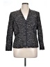 Lafayette 148 New York Chevron-herringbone Blue Blazer Size 16 - photo 1
