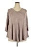 Green Envelope Brown Pullover Sweater Size 2X - photo 1