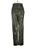 The Sang 100% Polyester Metallic Snake Print Green Casual Pants Size L - photo 1