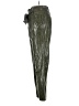 The Sang 100% Polyester Metallic Snake Print Green Casual Pants Size L - photo 5