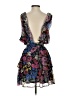 Slate & Willow 100% Polyester Floral Black Blue Cocktail Dress Size XS - photo 2