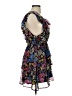 Slate & Willow 100% Polyester Floral Black Blue Cocktail Dress Size XS - photo 4