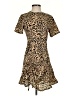 Missguided 100% Polyester Animal Print Brown Casual Dress Size 0 - photo 1