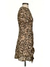 Missguided 100% Polyester Animal Print Brown Casual Dress Size 0 - photo 4