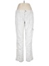 Hei Hei Stripes White Silver Casual Pants Size 12 - photo 1