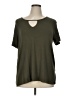 White Mark Green Short Sleeve Top Size 1X - photo 1