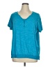 Catherines Teal Short Sleeve Top Size 0X - photo 1