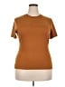 7 Diamonds Brown Short Sleeve Turtleneck Size XXL - photo 1