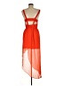 Silence and Noise 100% Polyester Orange Cocktail Dress Size M - photo 2