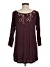 Pinque Burgundy 3/4 Sleeve Top Size M - photo 2