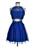 Xtraordinary 100% Polyester Blue Cocktail Dress Size 9 - photo 1