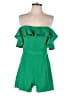 Jay Godfrey 100% Polyester Solid Green Romper Size 6 - photo 1