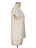 H&M 100% Viscose Ivory Short Sleeve Top Size L - photo 4