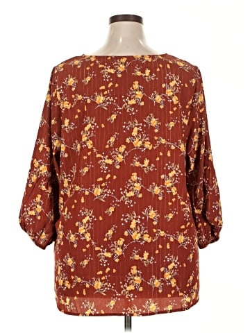 Collective Concepts 3/4 Sleeve Blouse (view 2)