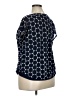 Lane Bryant 100% Polyester Blue Short Sleeve Blouse Size 14 - 16 Plus - photo 5