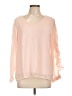 Studio 1886 100% Polyester Pink Long Sleeve Blouse Size L - photo 1