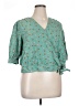 a.n.a. A New Approach Teal 3/4 Sleeve Blouse Size XL - photo 1