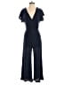 All in Favor 100% Polyester Chevron-herringbone Blue Jumpsuit Size XS - photo 1