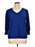Unbranded Blue 3/4 Sleeve Blouse Size XL (estimated) - photo 1