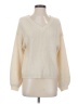 Pink Lily Solid Ivory Pullover Sweater Size S - photo 1