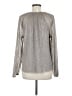 Banana Republic Metallic Silver Long Sleeve Blouse Size M - photo 2