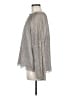 Banana Republic Metallic Silver Long Sleeve Blouse Size M - photo 5