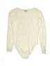One Step Up 100% Nylon Ivory Bodysuit Size L - photo 2