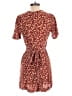 Madewell 100% Viscose Hearts Burgundy Brown Romper Size 00 - photo 2